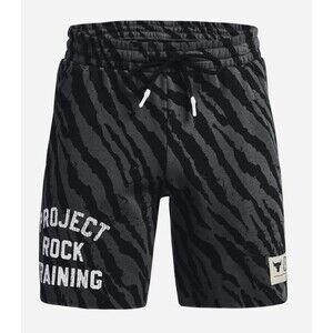 Under Armour Shorts Mens Medium UA Project Rock Rival Fleece Black 1377445-001